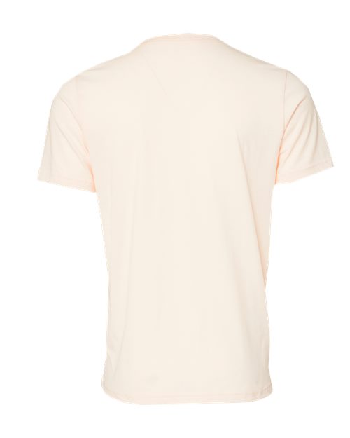 BELLA + CANVAS Triblend Tee 3413 Solid Natural Triblend Custom Embroidered Business Logo