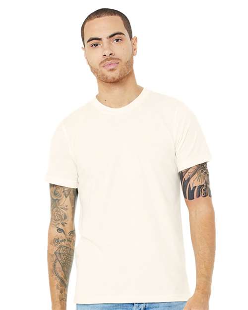 BELLA + CANVAS Triblend Tee 3413 Solid Maroon Triblend Custom Embroidered Business Logo
