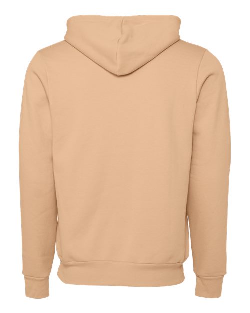 BELLA + CANVAS Sponge Fleece Hoodie 3719 Heather Red Custom Embroidered Business Logo