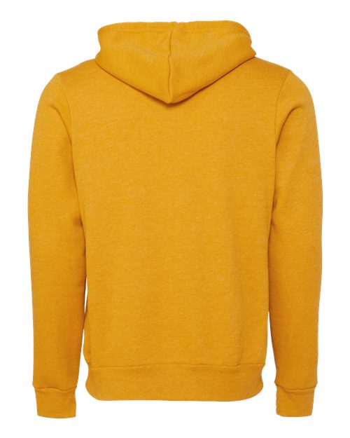 BELLA + CANVAS Sponge Fleece Hoodie 3719 Heather Mustard Custom Embroidered Business Logo