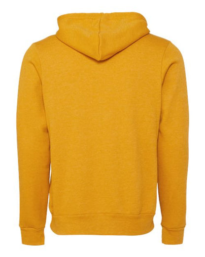 BELLA + CANVAS Sponge Fleece Hoodie 3719 Heather Mustard Custom Embroidered Business Logo