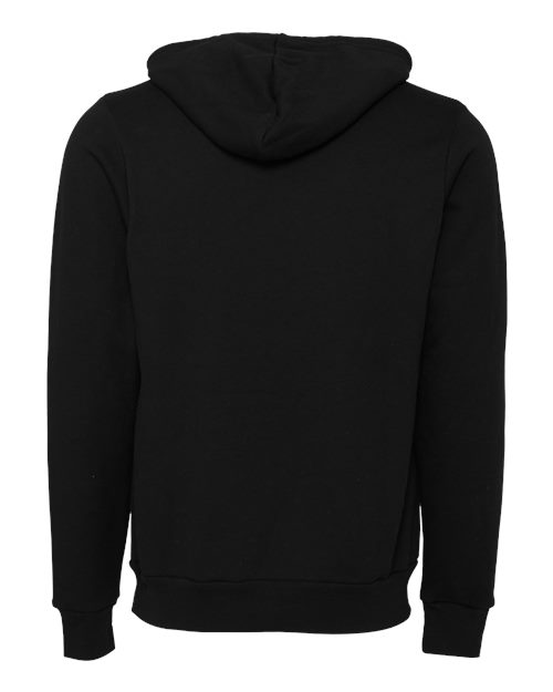 BELLA + CANVAS Sponge Fleece Hoodie 3719 DTG Black Custom Embroidered Business Logo
