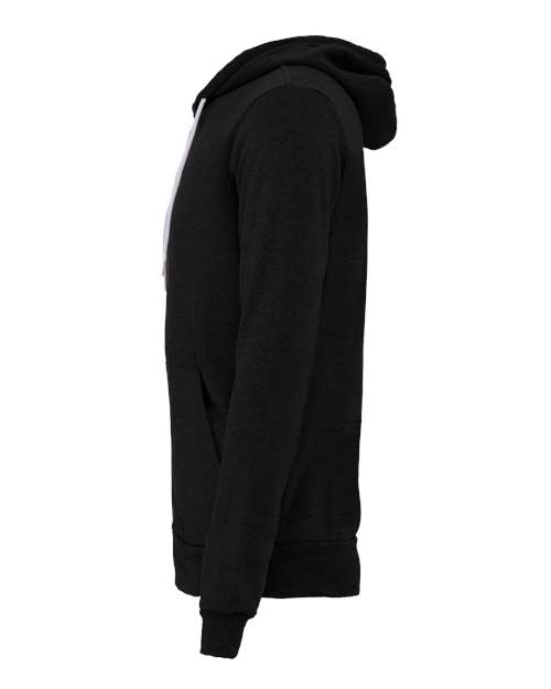 BELLA + CANVAS Sponge Fleece Full-Zip Hoodie 3739 Black Heather
