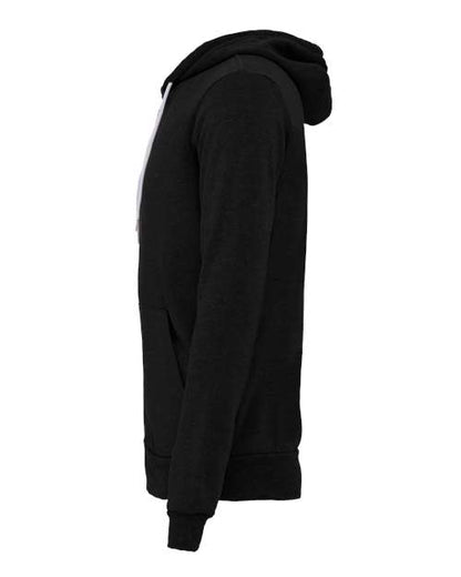 BELLA + CANVAS Sponge Fleece Full-Zip Hoodie 3739 Black Heather