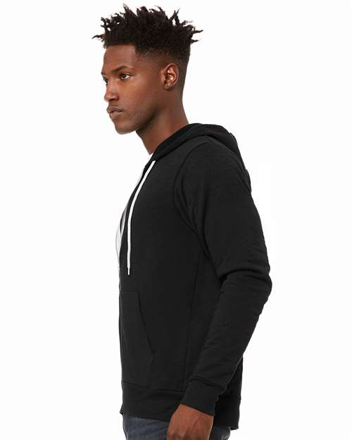 BELLA + CANVAS Sponge Fleece Full-Zip Hoodie 3739 Black Heather