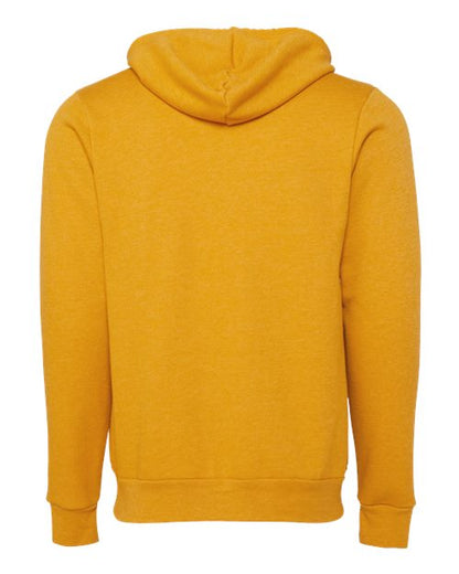 BELLA + CANVAS Sponge Fleece Full-Zip Hoodie 3739 Heather Mustard