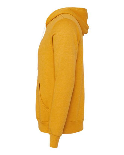BELLA + CANVAS Sponge Fleece Full-Zip Hoodie 3739 Heather Mustard