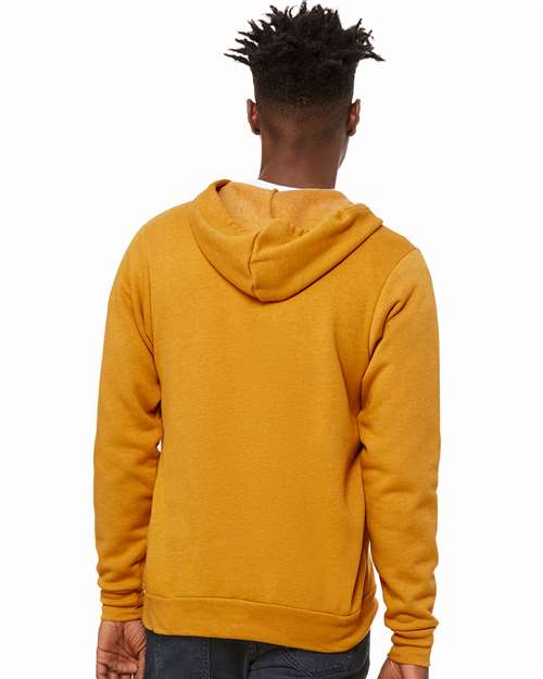BELLA + CANVAS Sponge Fleece Full-Zip Hoodie 3739 Heather Mustard