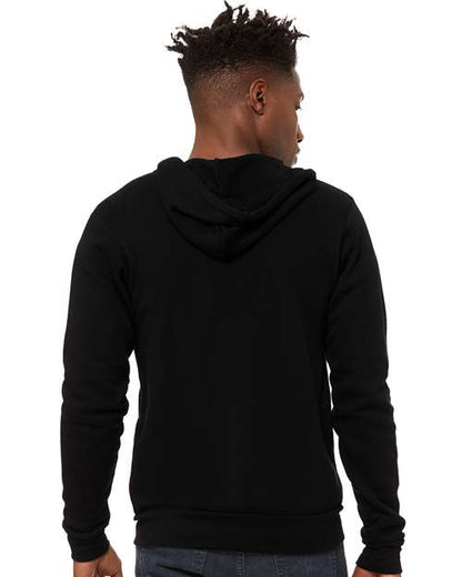 BELLA + CANVAS Sponge Fleece Full-Zip Hoodie 3739 DTG Black