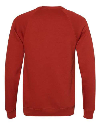 BELLA + CANVAS Sponge Fleece Raglan Crewneck Sweatshirt 3901 Custom Embroidered Business Logo