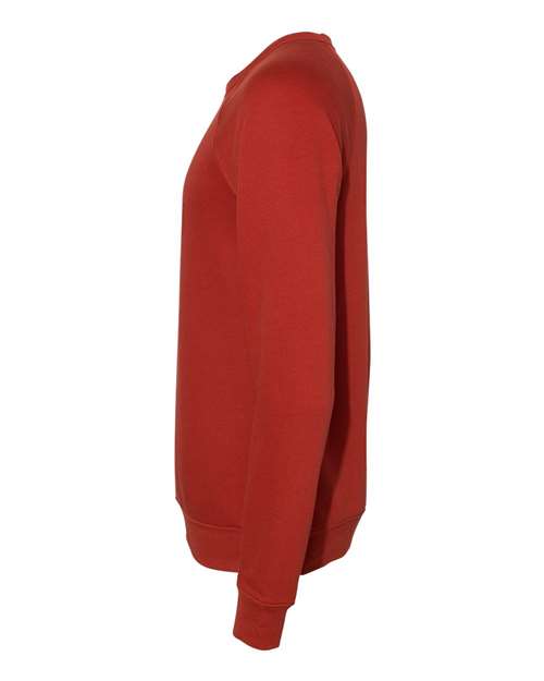 BELLA + CANVAS Sponge Fleece Raglan Crewneck Sweatshirt 3901 Brick