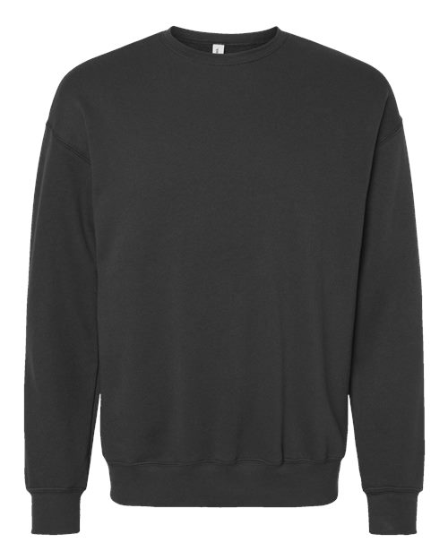 BELLA + CANVAS Sponge Fleece Drop Shoulder Crewneck Sweatshirt 3945 Custom Embroidered Business Logo