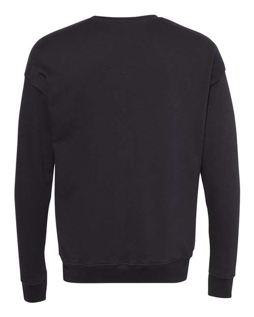 BELLA + CANVAS Sponge Fleece Drop Shoulder Crewneck Sweatshirt 3945 Custom Embroidered Business Logo