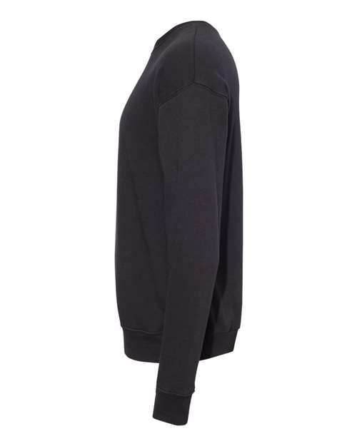 BELLA + CANVAS Sponge Fleece Drop Shoulder Crewneck Sweatshirt 3945 DTG Black