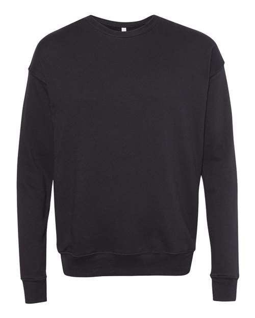 BELLA + CANVAS Sponge Fleece Drop Shoulder Crewneck Sweatshirt 3945 Custom Embroidered Business Logo