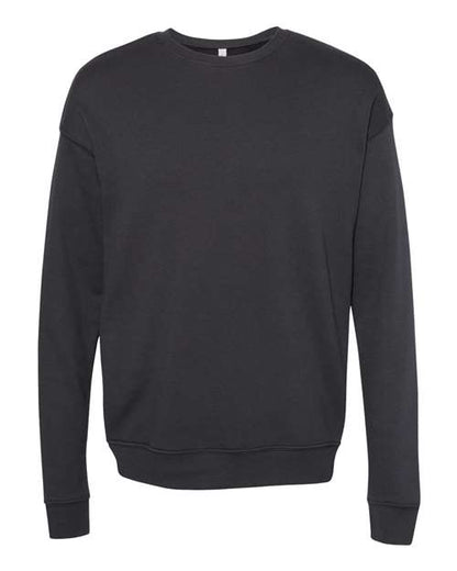 BELLA + CANVAS Sponge Fleece Drop Shoulder Crewneck Sweatshirt 3945 Custom Embroidered Business Logo