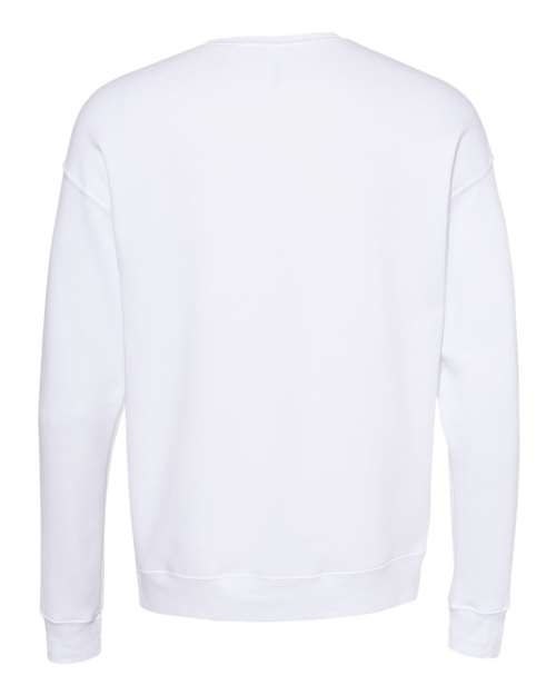 BELLA + CANVAS Sponge Fleece Drop Shoulder Crewneck Sweatshirt 3945 Custom Embroidered Business Logo