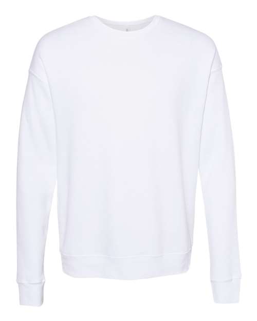BELLA + CANVAS Sponge Fleece Drop Shoulder Crewneck Sweatshirt 3945 Custom Embroidered Business Logo