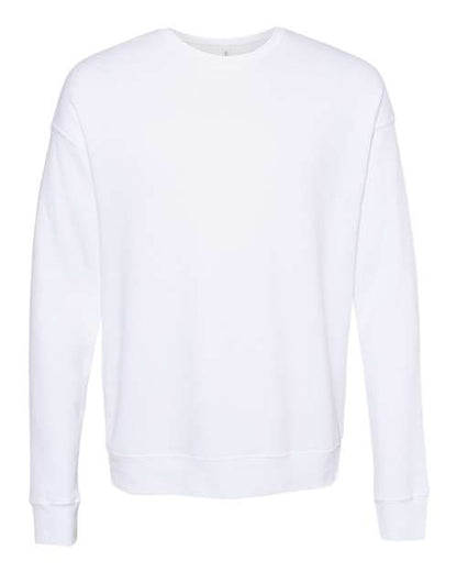 BELLA + CANVAS Sponge Fleece Drop Shoulder Crewneck Sweatshirt 3945 Custom Embroidered Business Logo