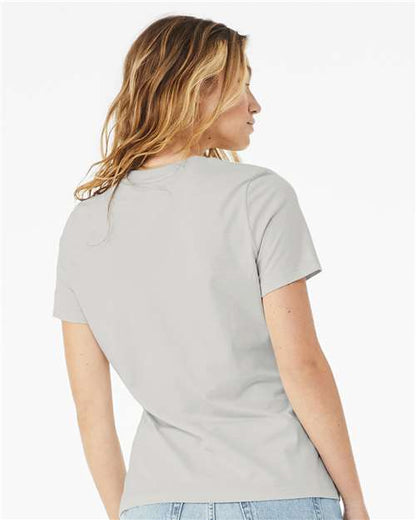 BELLA + CANVAS Women’s Relaxed Jersey Tee 6400 Custom Embroidered Business Logo