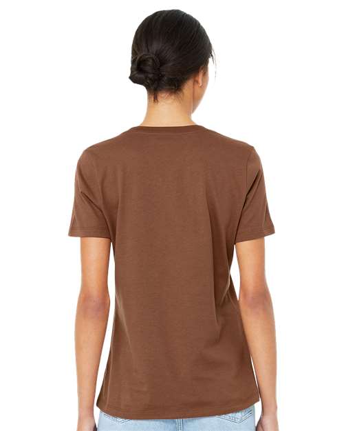 BELLA + CANVAS Women’s Relaxed Jersey Tee 6400 Custom Embroidered Business Logo