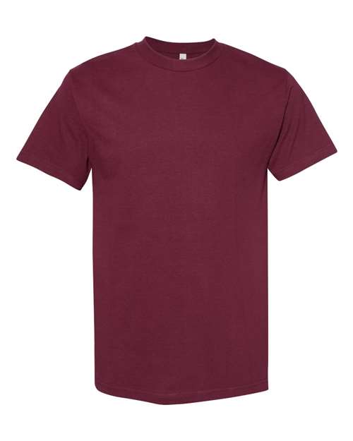 American Apparel Heavyweight Cotton Tee 1301 Burgundy