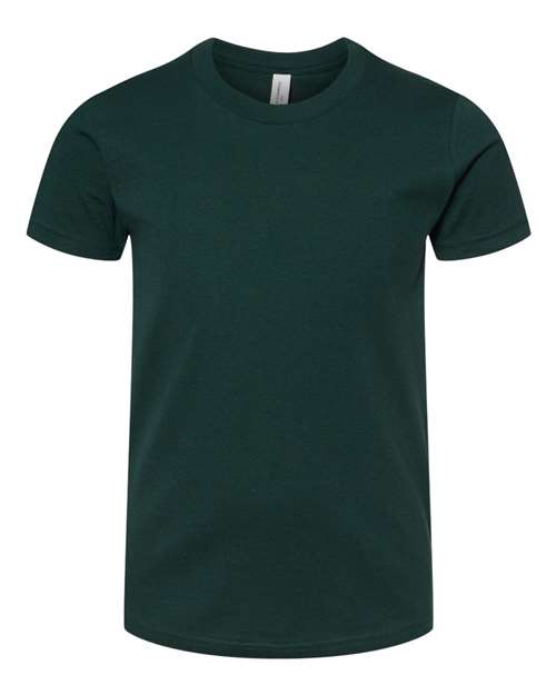 BELLA + CANVAS Youth Jersey Tee 3001Y Forest Custom Embroidered Business Logo