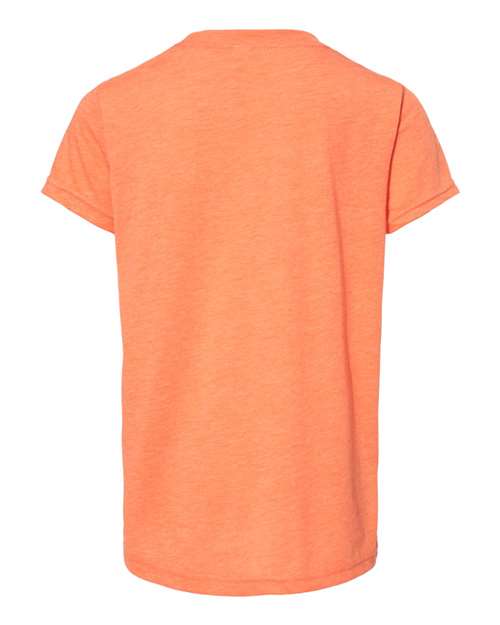 BELLA + CANVAS Youth Triblend Tee 3413Y Custom Embroidered Business Logo