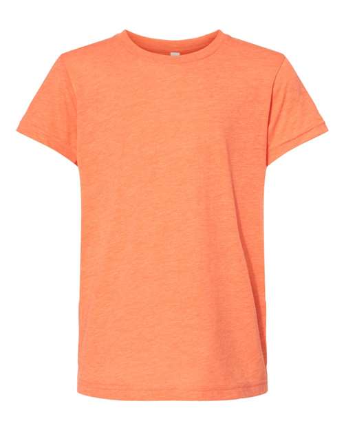 BELLA + CANVAS Youth Triblend Tee 3413Y Custom Embroidered Business Logo
