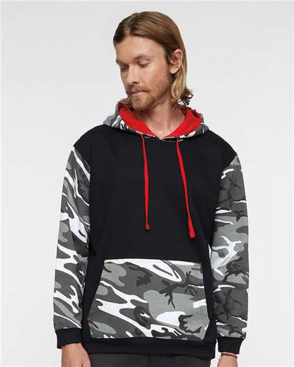 Custom Embroidered  Code Five Fashion Camo Hooded Sweatshirt 3967  