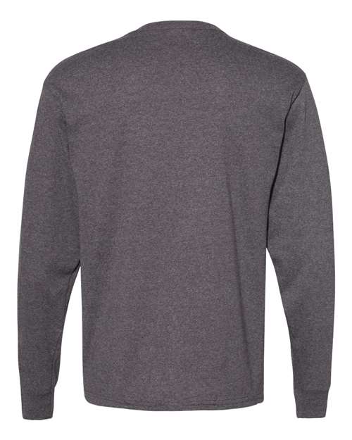 Hanes Essential-T Long Sleeve T-Shirt 5286 Charcoal Heather