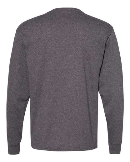 Hanes Essential-T Long Sleeve T-Shirt 5286 Charcoal Heather