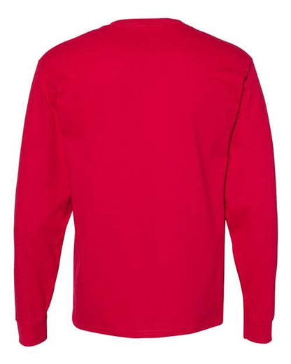Hanes Essential-T Long Sleeve T-Shirt 5286 Deep Red