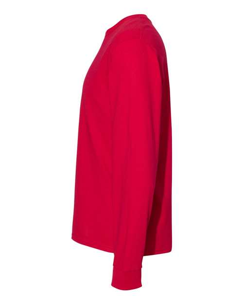 Hanes Essential-T Long Sleeve T-Shirt 5286 Deep Red