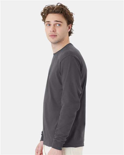 Hanes Essential-T Long Sleeve T-Shirt 5286 Smoke Grey