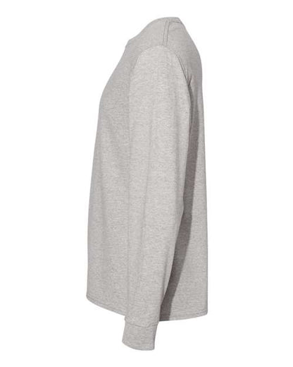 Hanes Essential-T Long Sleeve T-Shirt 5286 Oxford Grey