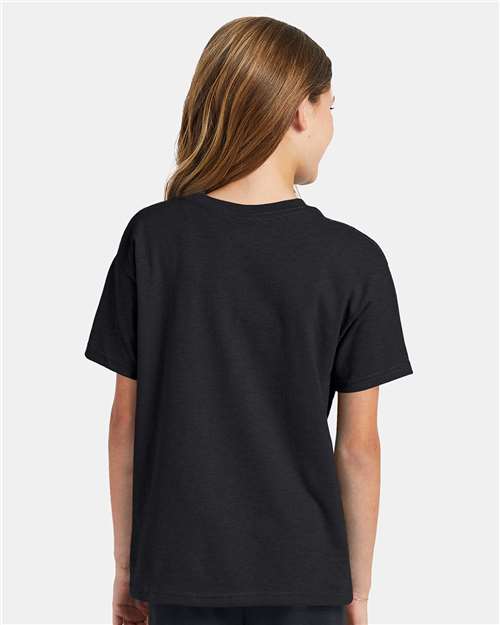 Hanes Ecosmart™ Youth T-Shirt 5370 Charcoal Heather