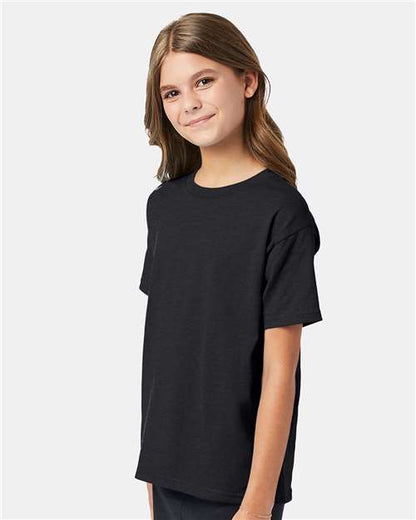 Hanes Ecosmart™ Youth T-Shirt 5370 Charcoal Heather