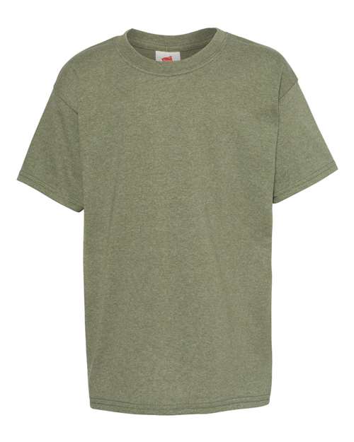 Hanes Ecosmart™ Youth T-Shirt 5370 Heather Green
