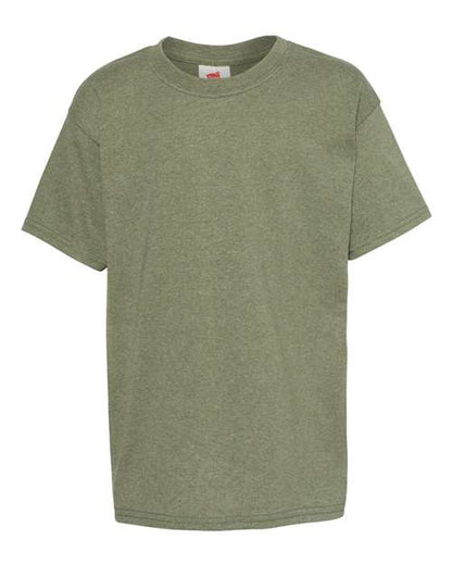 Hanes Ecosmart™ Youth T-Shirt 5370 Heather Green
