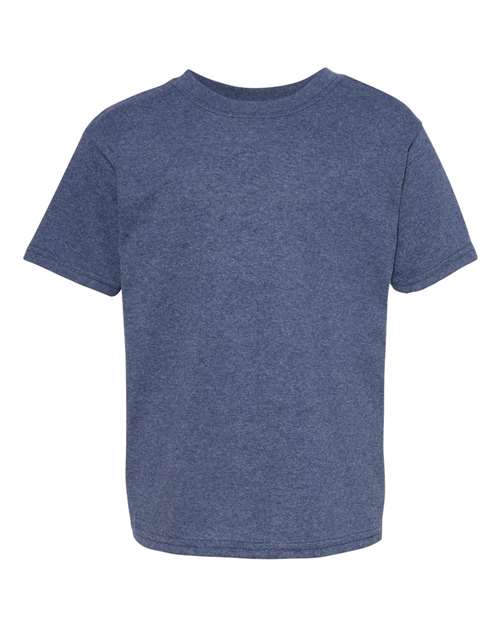 Hanes Ecosmart™ Youth T-Shirt 5370 Heather Navy