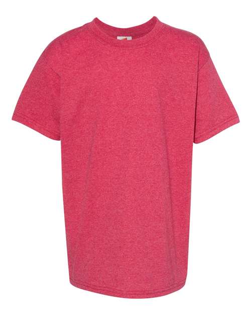 Hanes Ecosmart™ Youth T-Shirt 5370 Heather Red