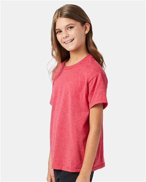 Hanes Ecosmart™ Youth T-Shirt 5370 Heather Red