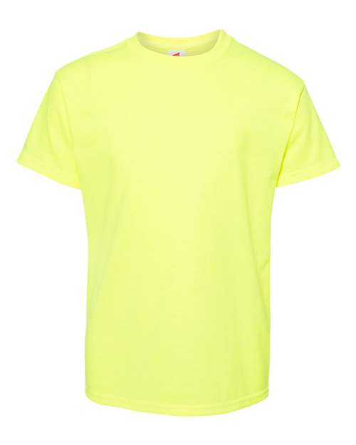 Hanes Ecosmart™ Youth T-Shirt 5370 Safety Green