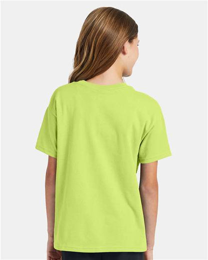 Hanes Ecosmart™ Youth T-Shirt 5370 Safety Green