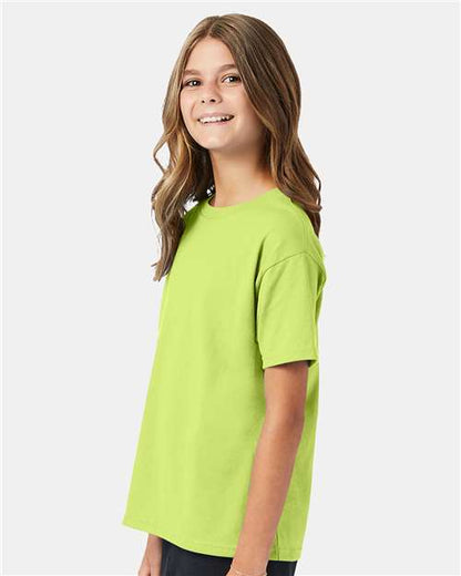 Hanes Ecosmart™ Youth T-Shirt 5370 Safety Green