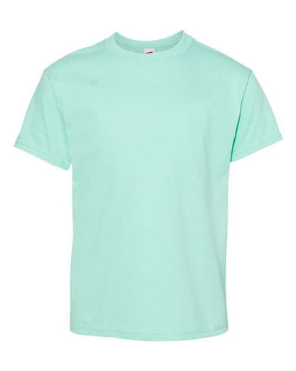 Hanes Essential-T Youth T-Shirt 5480 Clean Mint