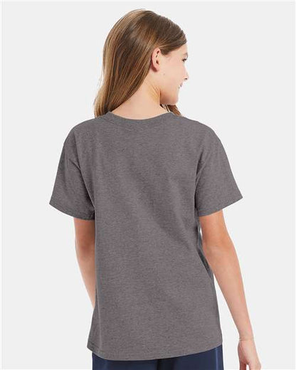 Hanes Essential-T Youth T-Shirt 5480 Oxford Grey