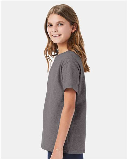 Hanes Essential-T Youth T-Shirt 5480 Oxford Grey