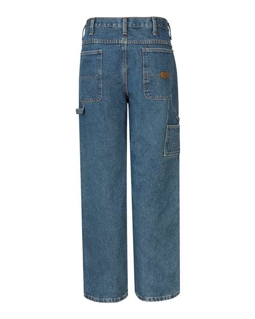 Custom EmbroideredRed Kap Men's Loose Fit Dungaree 6336 Stonewash - 37U